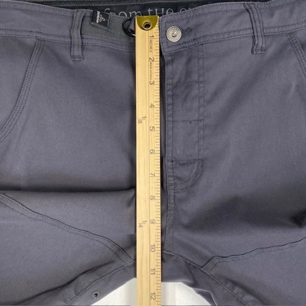 Prana Zion Mens 34x32 Charcoal Gray Hiking Cargo Pants Straight Leg M4ST32116 - Picture 6 of 10